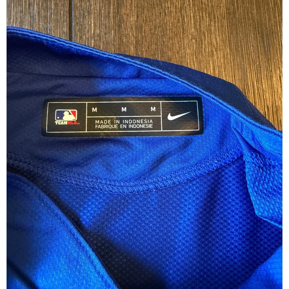 Nike Chicago Cubs Youth Jersey Blue Henley Shirt Number 6 Kids Medium M1011459
